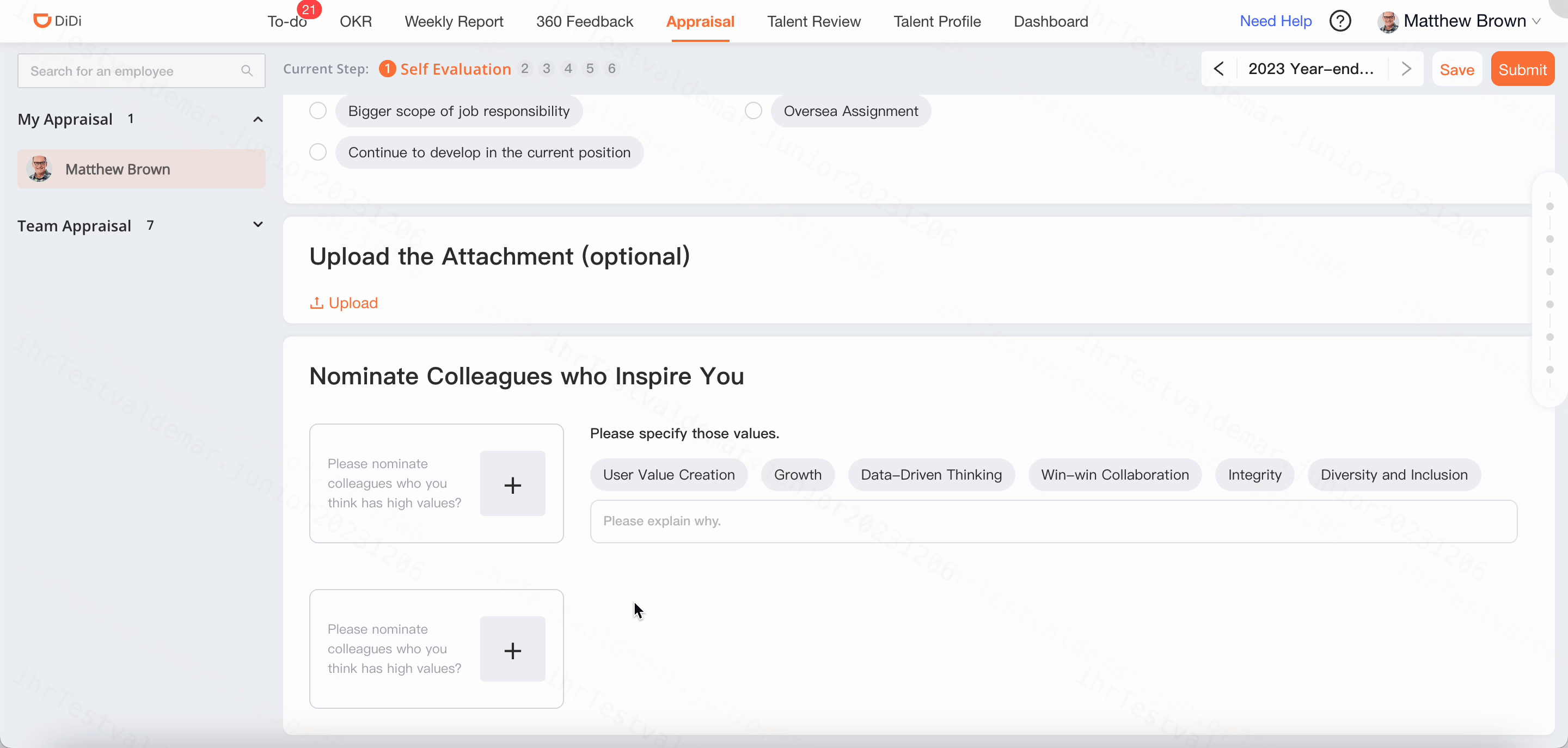 Start Self Evaluation-3